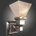 Model NS11 Bathroom Vanity Pewter Wall Light Single